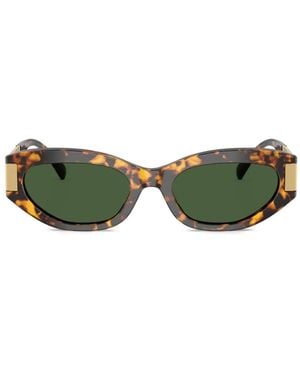 Versace Tortoiseshell-Effect Sunglasses - Green