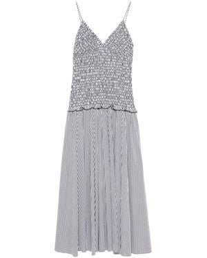 Brandon Maxwell Josie Midikleid - Grau