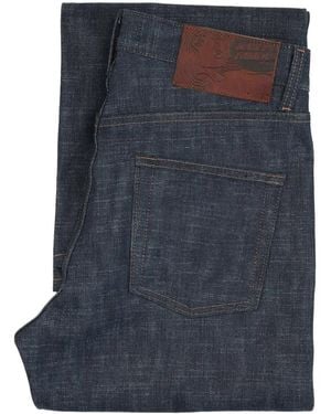 Naked & Famous Strong Guy Greencast Selvedge Jeans - Blue