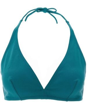 Eres Gang Triangle Drawstring Bikini Top - Blue