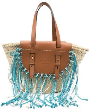 CUBA LAB Tropicana Kenia Tote Bag - Blue
