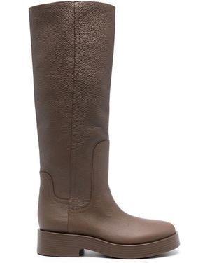 Casadei Status Knees Boots Shoes - Brown