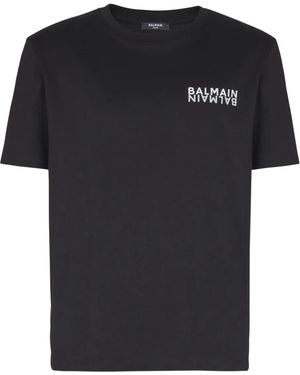 Balmain Logo-Print T-Shirt - Black