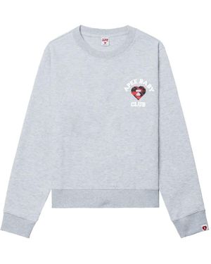 AAPE BY A BATHING AP Logo-Print Sweatshirt - White