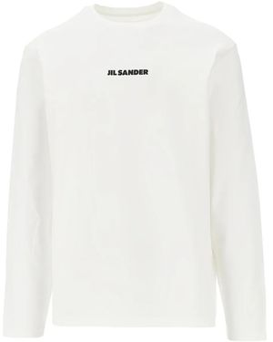 Jil Sander Logo-detail T-shirt - Blanco