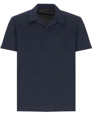 Dondup Polo-Collar V-Neck T-Shirt - Blue