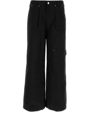 McQueen Pocket Cotton Trousers - Black