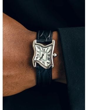 Laphont Square Melting 34.5Mm Watch - Black