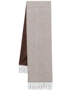 D4.0 Schal mit Logo-Patch - Grau