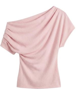 Reformation Iris Draped Top - Pink