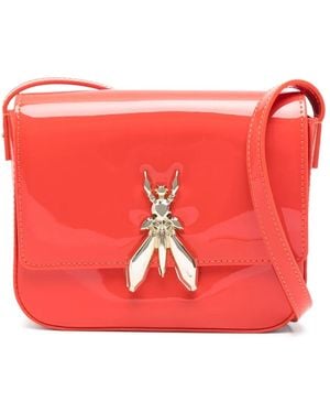 Patrizia Pepe Essential Fly Glossy Leather Mini Bag - Red