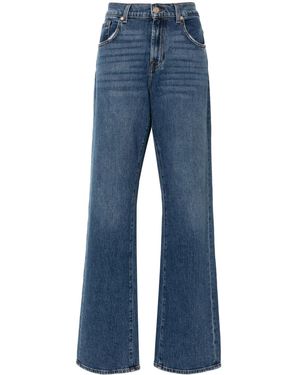 7 For All Mankind Tess Wide Leg Jeans - Blue