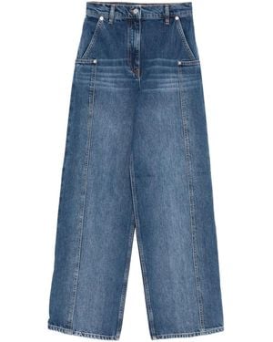 IRO Jeans mit Kontrasteinsätzen - Blau