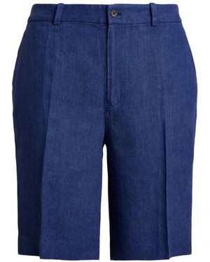 Polo Ralph Lauren Pressed-Crease Shorts - Blue