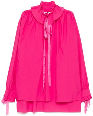 Midorikawa Raw Edge Blouse - Pink