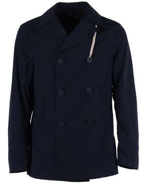 Camplin Doppelreihige Storm Jacke - Blau