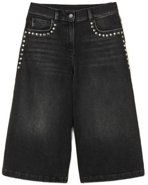 Twinset Studded Bermuda Shorts - Black