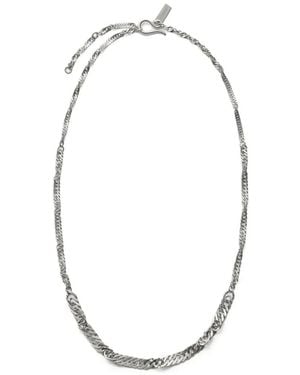 Lemaire Collar De Cadena Con Diseño Retorcido En Plata Bañada En Rodio - Metálico