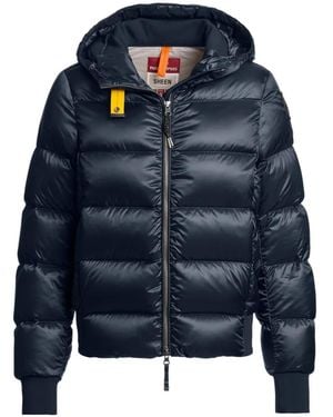 Parajumpers Quilted Hooded Jacket - Blue