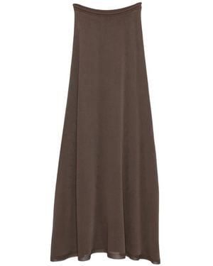 Tom Ford Jupe Longue À Taille Haute - Brown