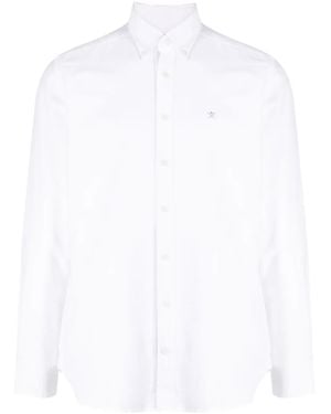 Hackett Long-Sleeve Cotton Shirt - White