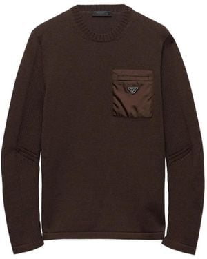 Prada Klassischer Pullover - Braun