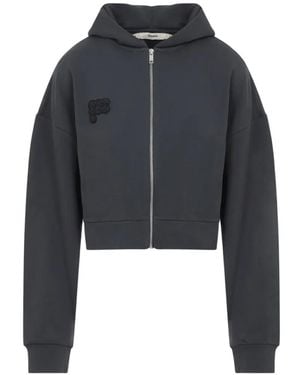 PANGAIA Sudadera Con Capucha Y Logo Bordado - Azul