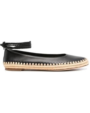 Max Mara Braided-Strap Espadrilles - White