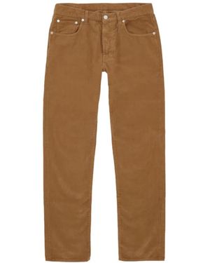 Fortela Corduroy Five-Pocket Trousers - Natural