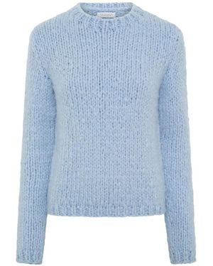 Gabriela Hearst Dalton Pullover Mit Rundem Ausschnitt - Blau