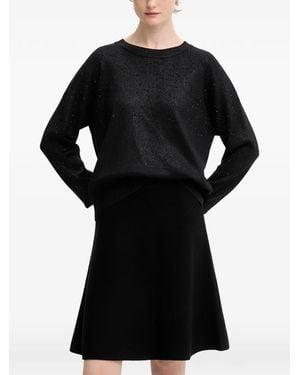DKNY Sparkle Hotfix Jumper - Black