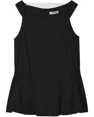Low Classic Shirred Top - Black