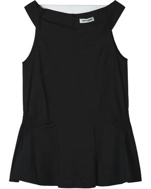 Low Classic Shirred Top - Black