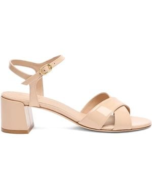 Stuart Weitzman 50Mm Dayna Sandals - Natural