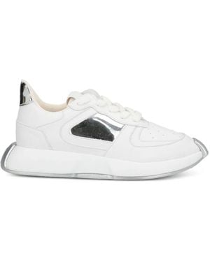 Giuseppe Zanotti Metallic-Panelled Chunky Trainers - White