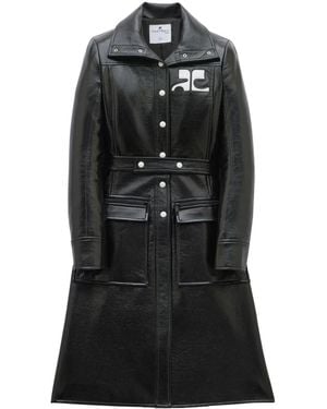 Courreges トレンチコート - ブラック