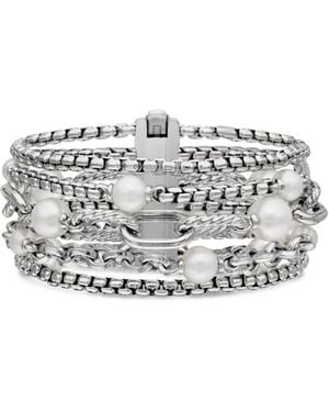 David Yurman Dy Madison Multi Row Kettenarmband 25,7Mm - Weiß