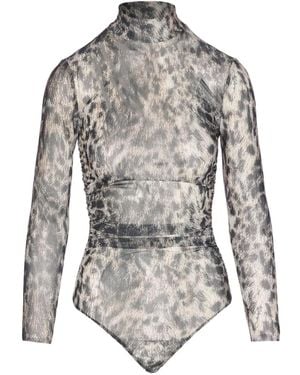 Aniye By Body Mit Leoparden-Print - Grau