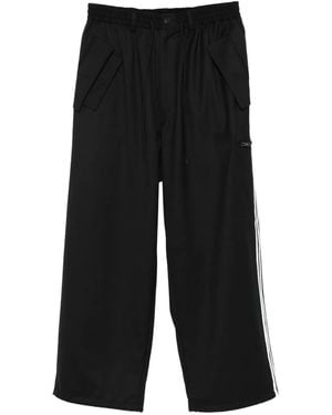 Y-3 Side-Stripe Pocket Track Trousers - Black