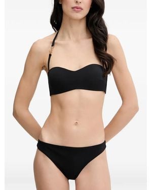 EA7 Logo-Plaque Halterneck Bikini - Black