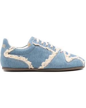 Moschino Baskets À Bords Francs - Blue