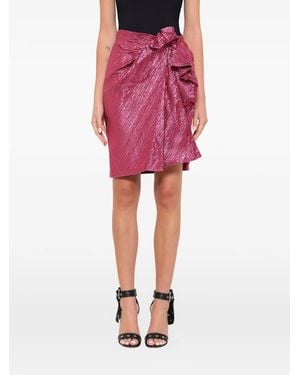 Lanvin Falda Tubo Con Detalle De Fruncido - Rojo