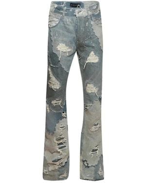 Who Decides War Unearthed Distressed Jeans - Grey