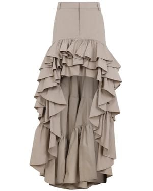 Moschino Ruffled Skirt - White