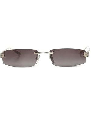 Balenciaga Gossip Rectangle Sunglasses - White