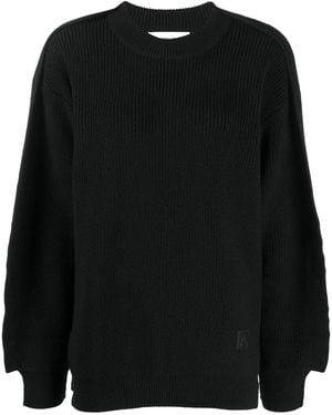 Ambush Gerippter Strickpullover - Schwarz