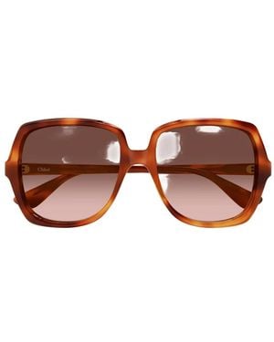 Chloé Square-Frame Sunglasses - Pink