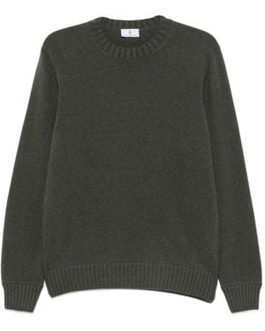 Magazzino Ricambi Ribbed-Knit Crew-Neck Jumper - Green