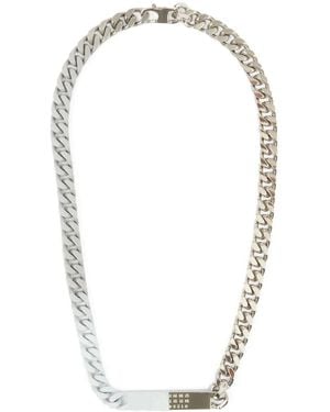 【MM6MAISONMARGIELA】MINIMAL LOGO ID TAG CURB NECKLACE / SIL MM6 Maison Margiela エムエムシックス メゾンマルジェラ SS25
