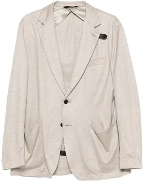 Brioni Button-Fastening Blazer - White
